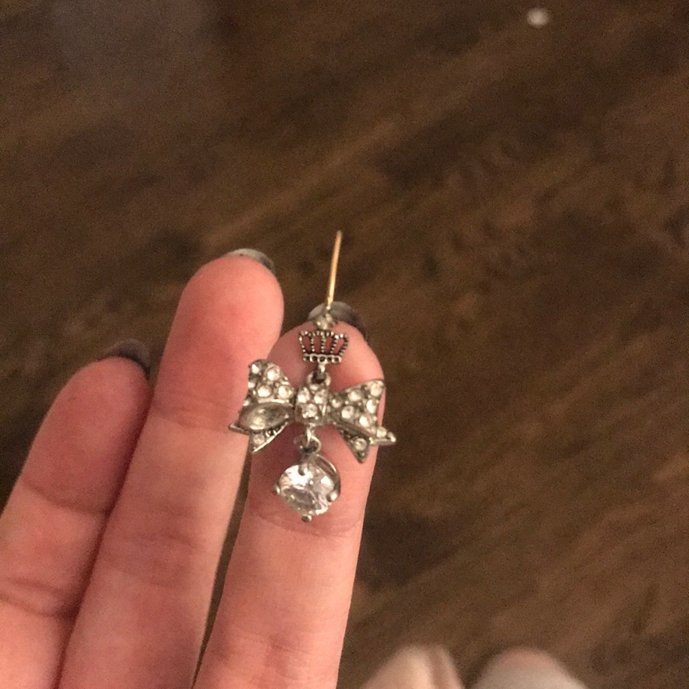 Juicy Couture Dangling Bow tie Earrings